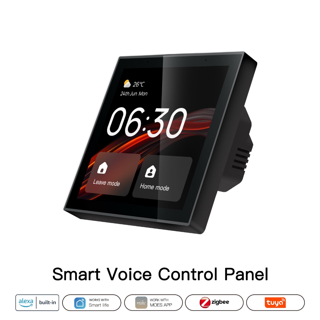 Tuya Wifi Smart Touch Screen Center Control Panel ALEXA Voice Control ...