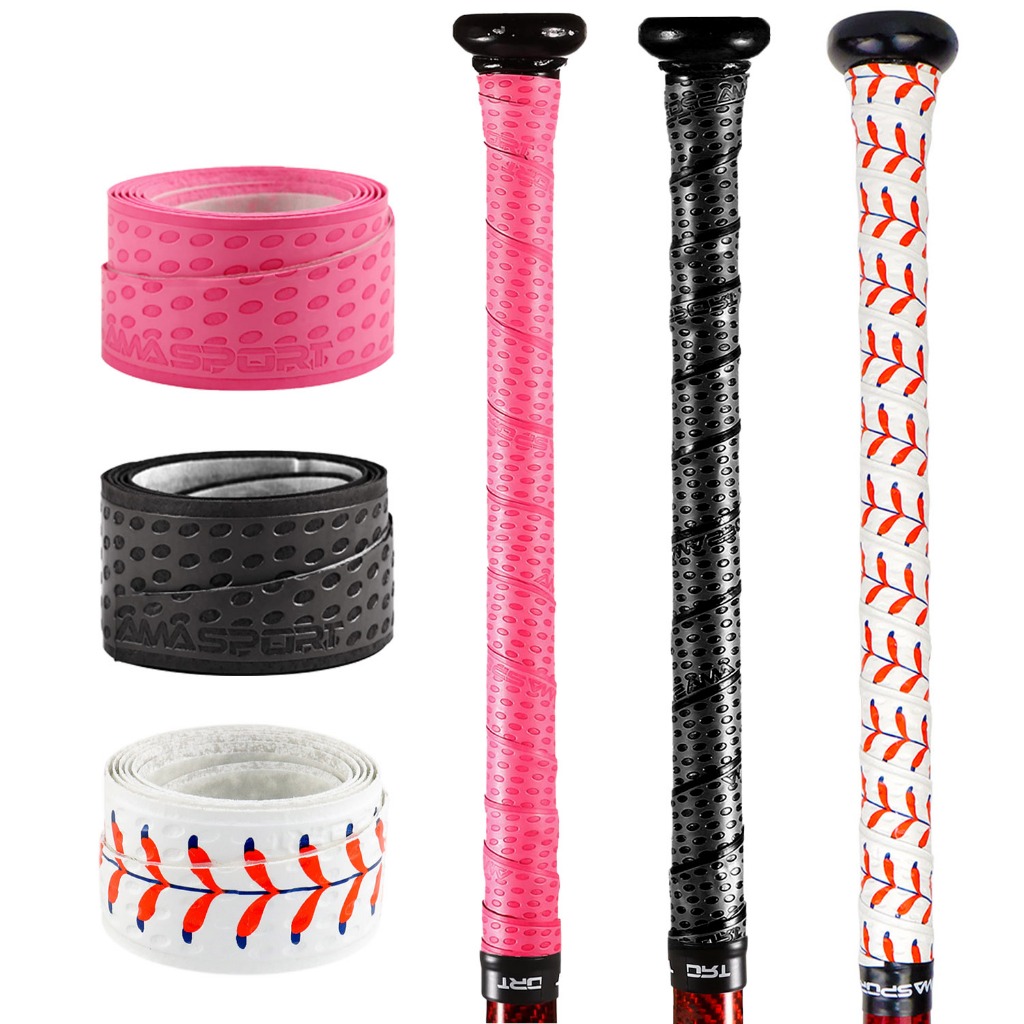 Bat Grip Tape for Baseball, 3 Grips, Softball Bat Wrap Grip Tape, 1.1mm, AntiSlip Professional