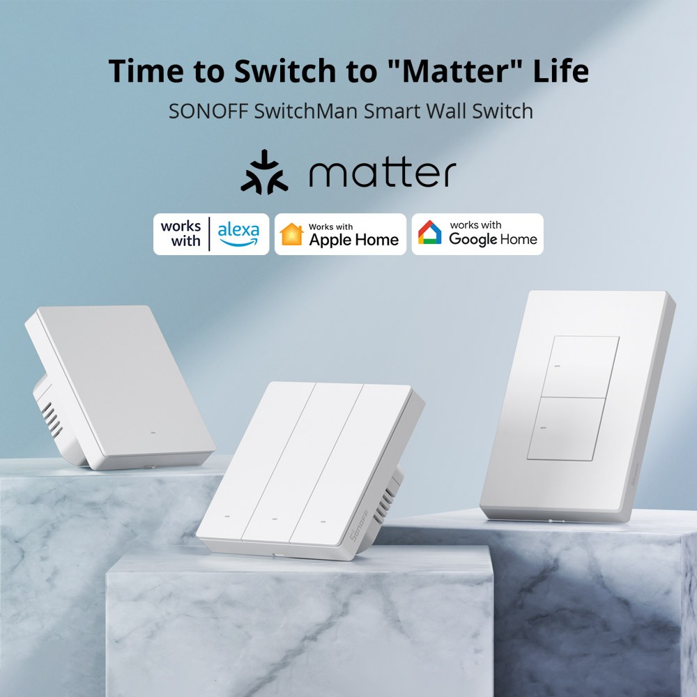 SONOFF M5 Matter 80/86 White SwitchMan Smart Wall Switch M5 Matter