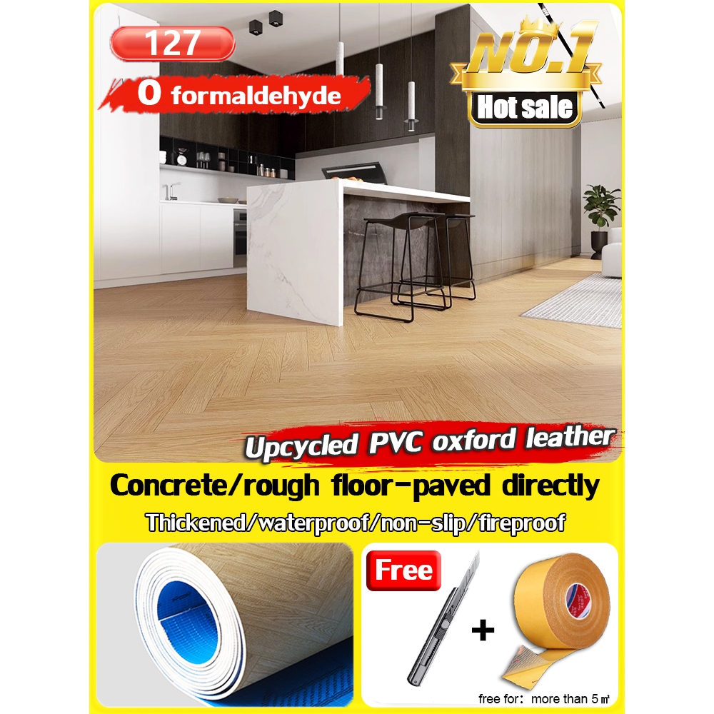 【Multi-color optional】PVC Floor Sticker 3MM tikar getah tebal 1 gulung ...