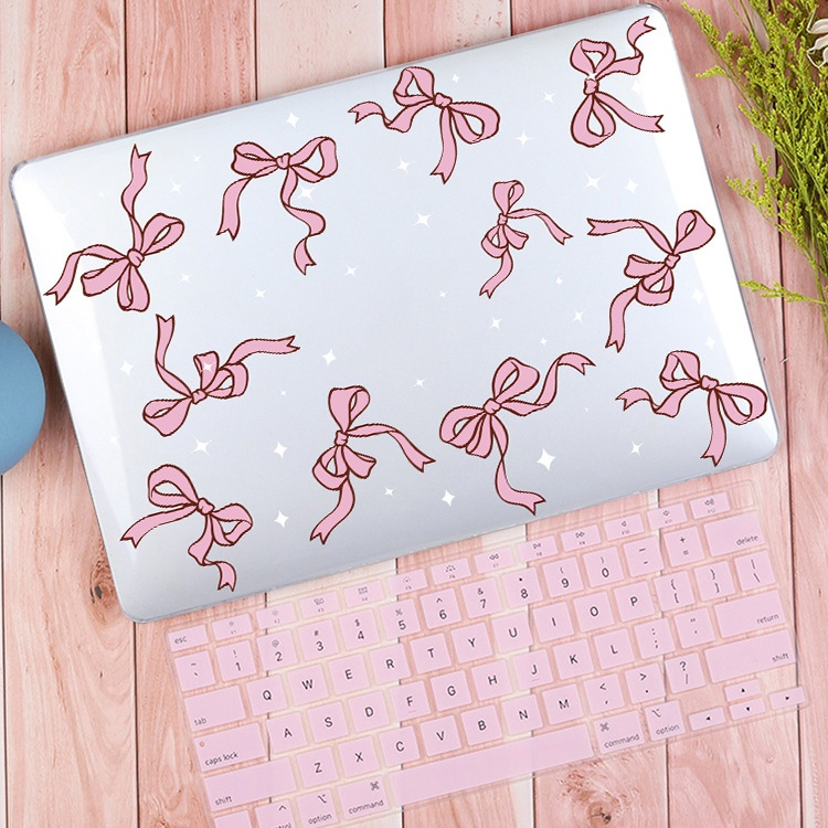 New Cute Bows Print Case for 2024 macbook Air 13 15 M2 M3 A3113 A3114 ...
