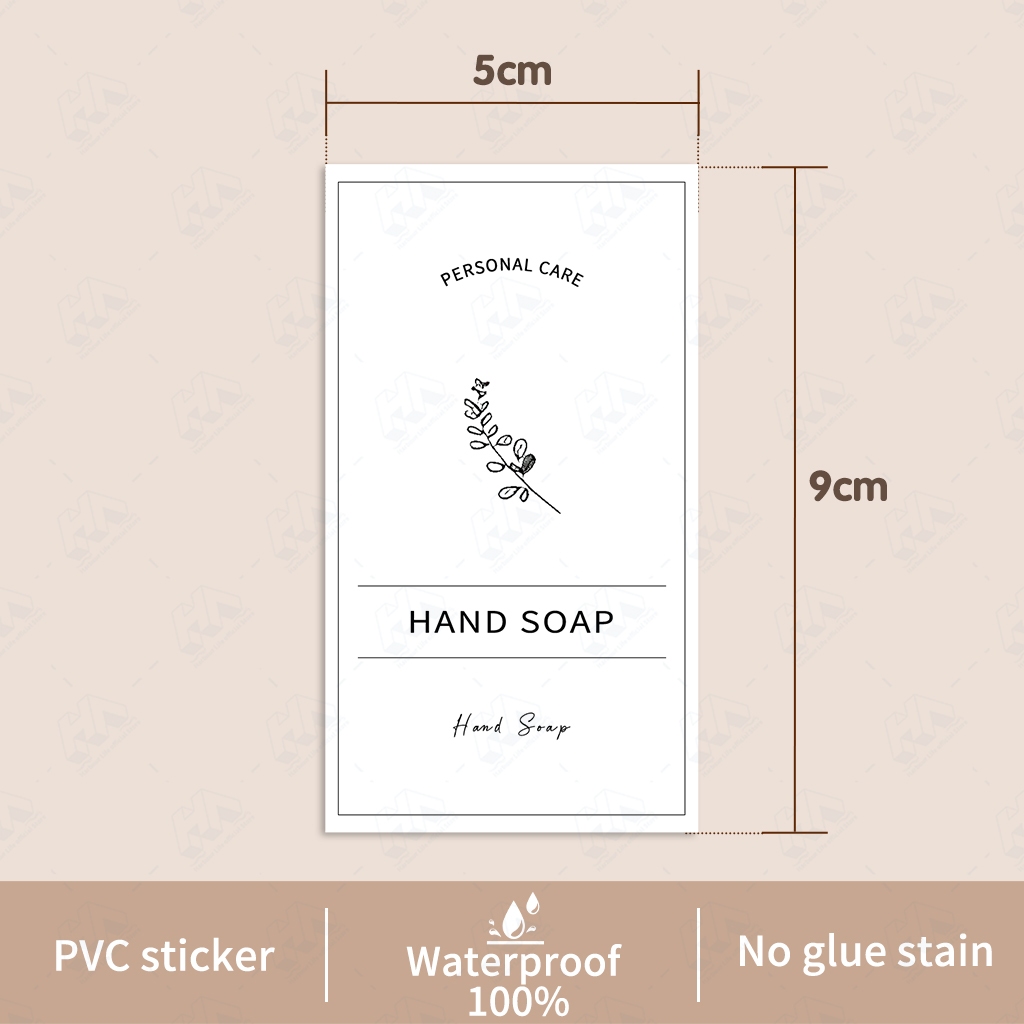 Minimalist Sticker Labels Toiletries Bathroom Anti-scratch Waterproof ...