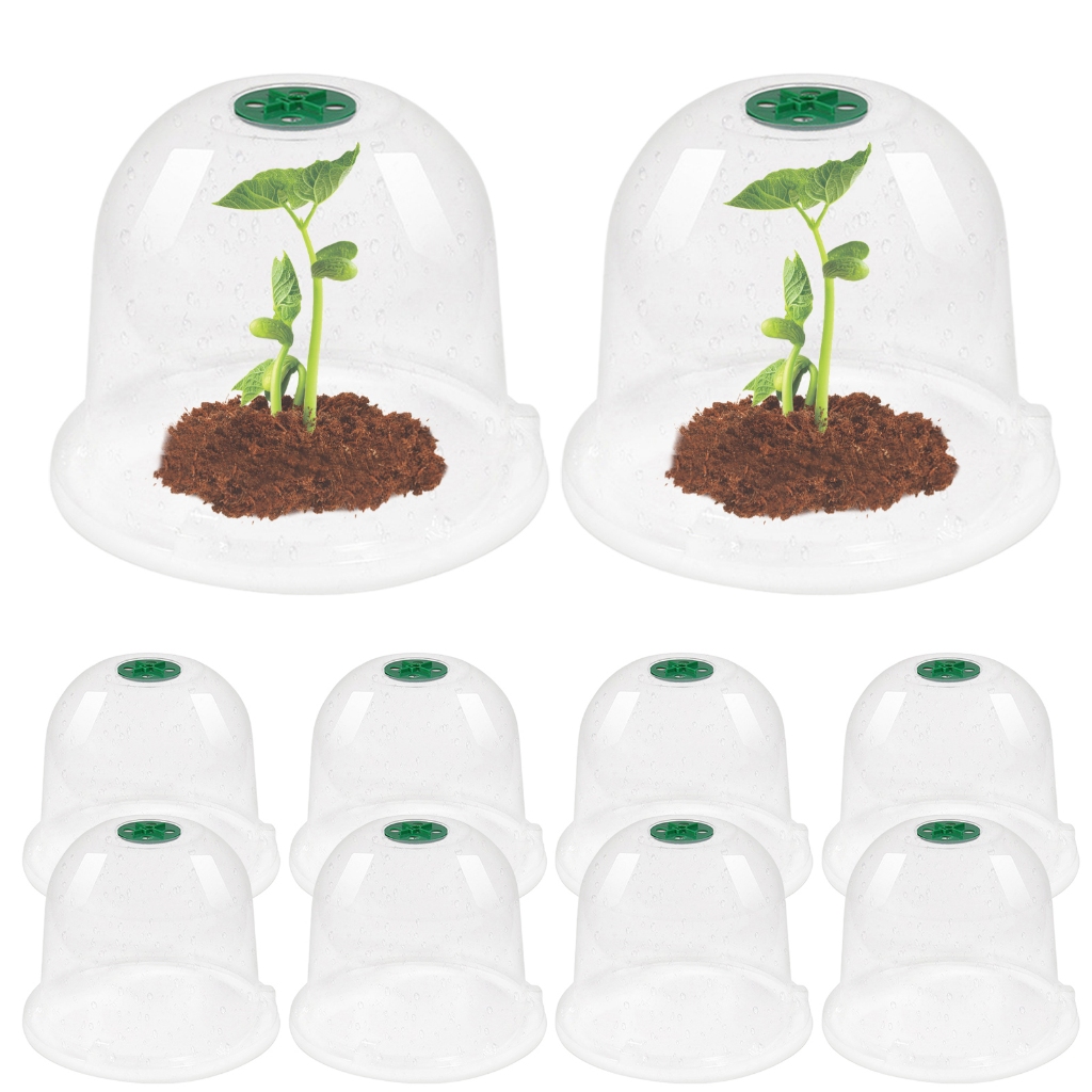 Humidity Domes For Plants | 10PCS Garden Cloche Greenhouse Dome ...