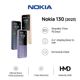 Nokia 130(2023) Basic Phone Dual Sim 2.4 inches 1450 mAh Extra Long Standby Original Brand New
