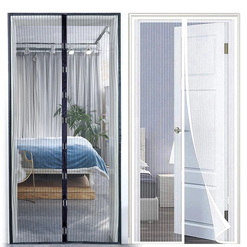 8 Sizes Summer Magnetic Screen Door Curtain Anti Mosquito Net Fly ...
