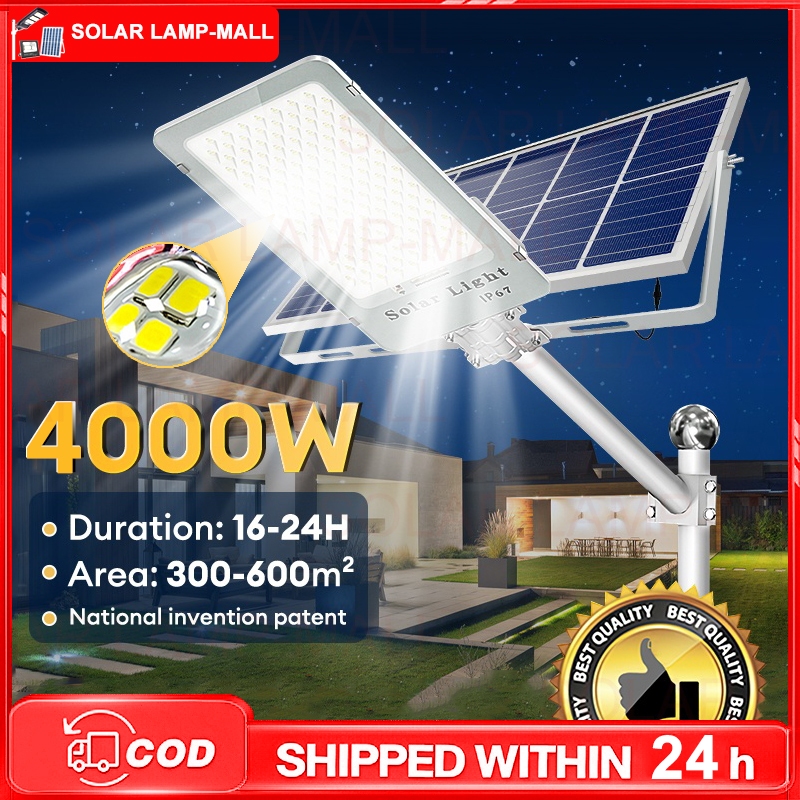 【10-year warranty】Solar light 4000W Solar Street Light Lampu Solar ...