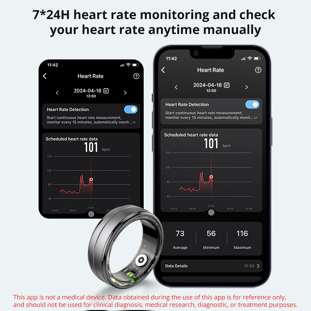 COLMI Smart Ring R06 Health Monitoring IP68&5ATM waterproof High ...