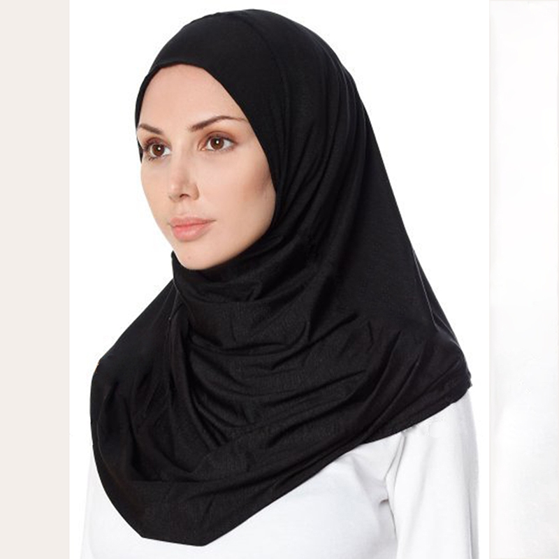 LAVEN Wide Instant Hijab Crystal Hemp Hijab Undercap All Match Muslim ...