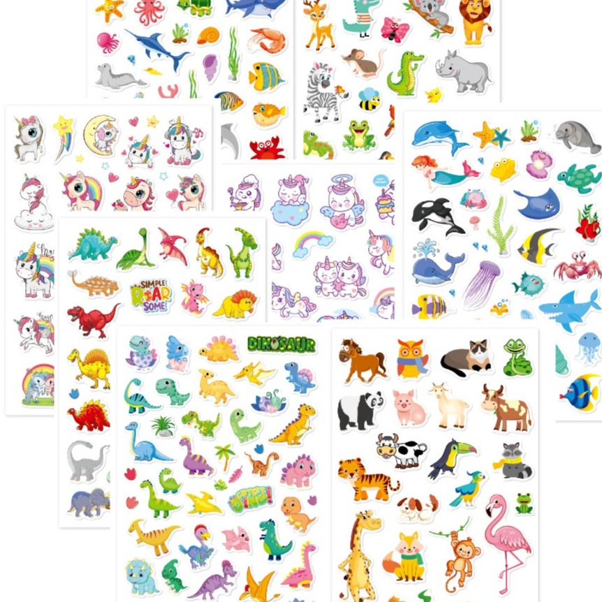 8 Pieces Boys Girls Reward Stickers Children Water Cup Stickers Window ...