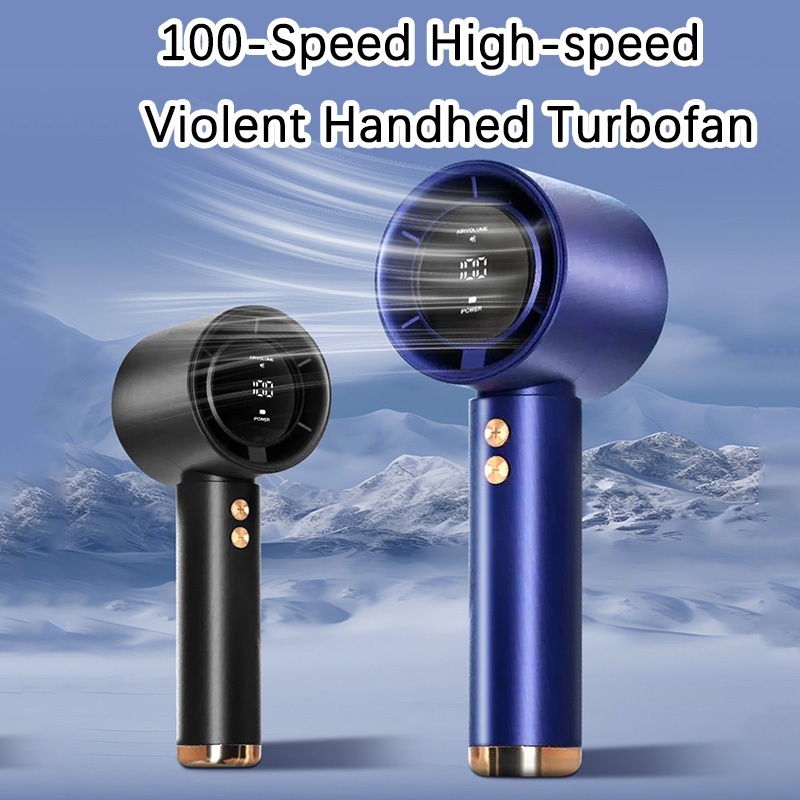 High Speed Handheld Fan 100 Level Strong Wind Portable Bladeless Fan ...