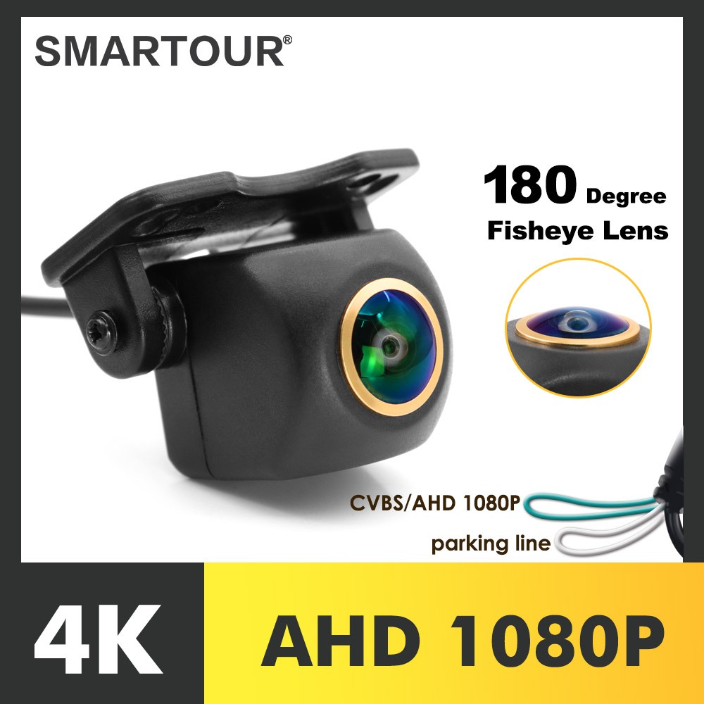 Smartour AHD 1080P Night Vision 180 Degree Fisheye Len Car HD Reverse ...