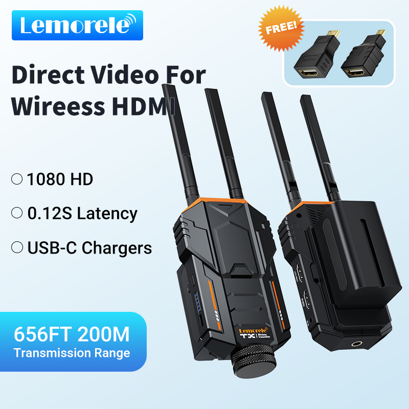 Lemorele R100 Plus Wireless HDMI Transmitter Receiver Camera Specific ...