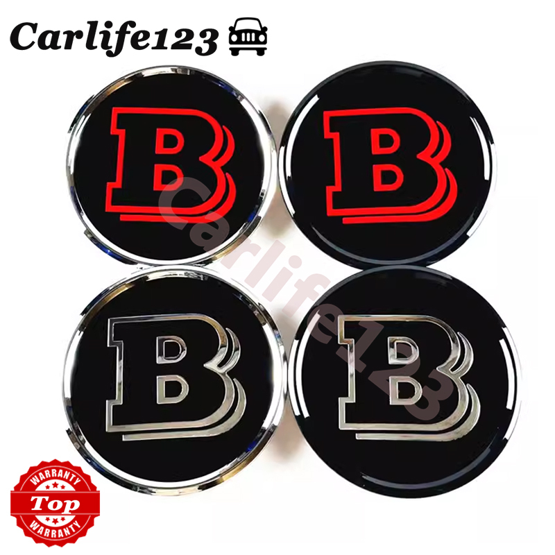 Mercedes Benz Brabus Front Grile Emblem Badge Rear Trunk Sticker Decal ...