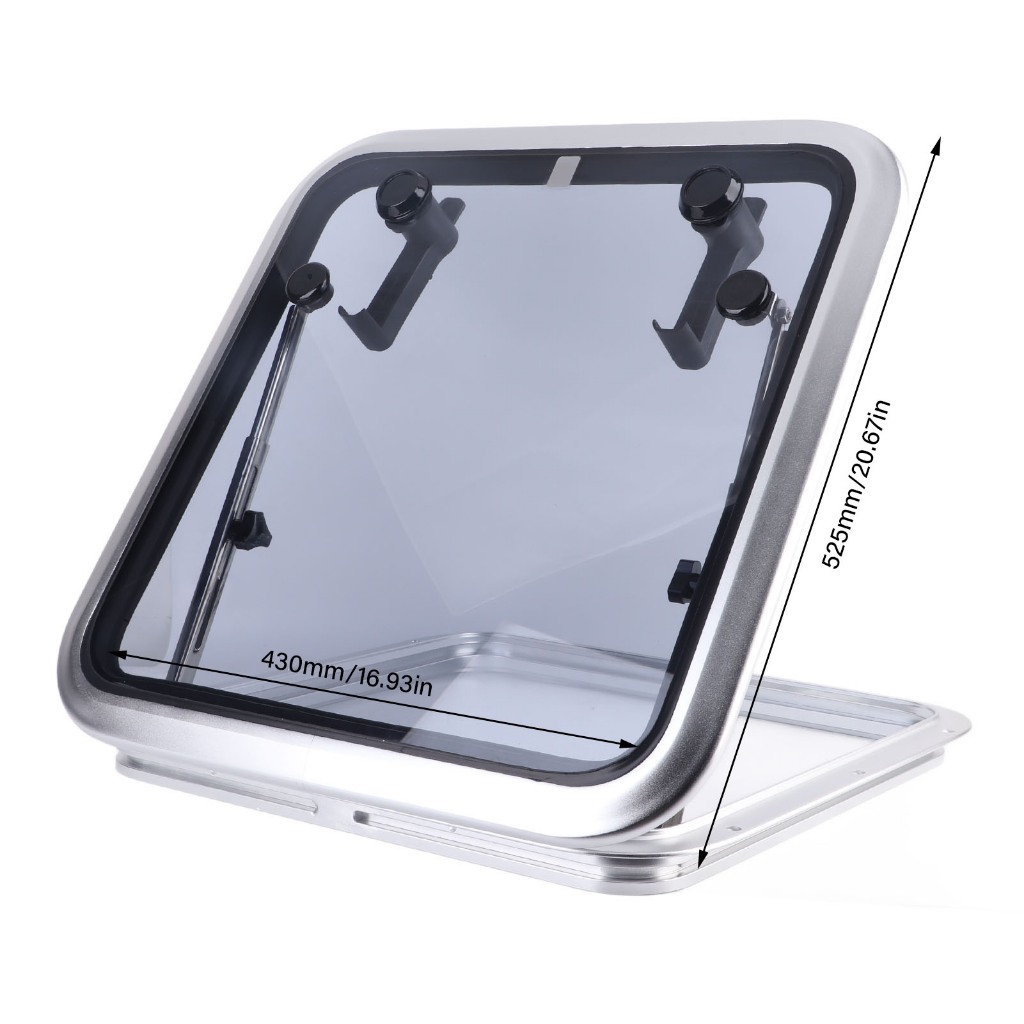 Kaobuy Boat Porthole Window L460mm H460mm Square Hatch With Tempered ...