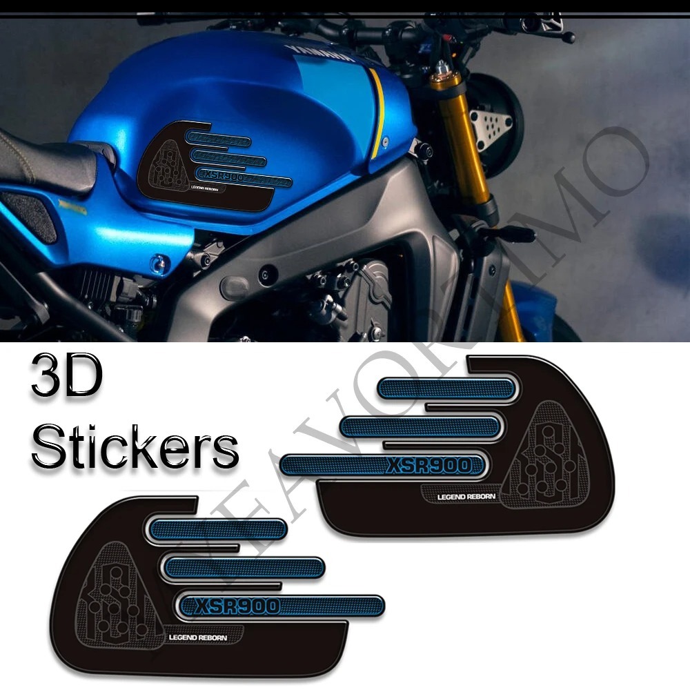 KATIE DEVI For Yamaha For Yamaha XSR900 XSR 900 Xsr900 2022 Motorcycle Side Fuel Tank Pad Tank Pads Protector Stickers Decal Gas Knee Grip Traction Pad Tankpad XSR900GP XSR900 GP 2023 2024 2025