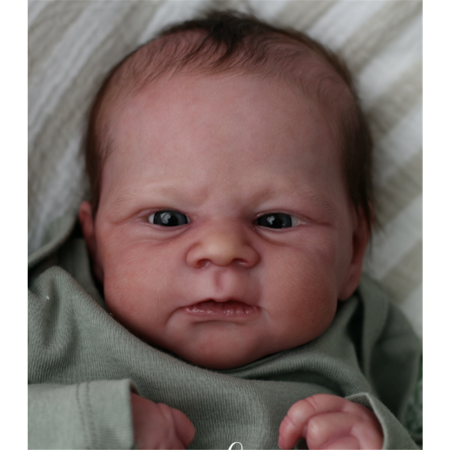 Elijah Reborn Doll 50cm Waterproof Lifelike With Rooted Hair main image 1
