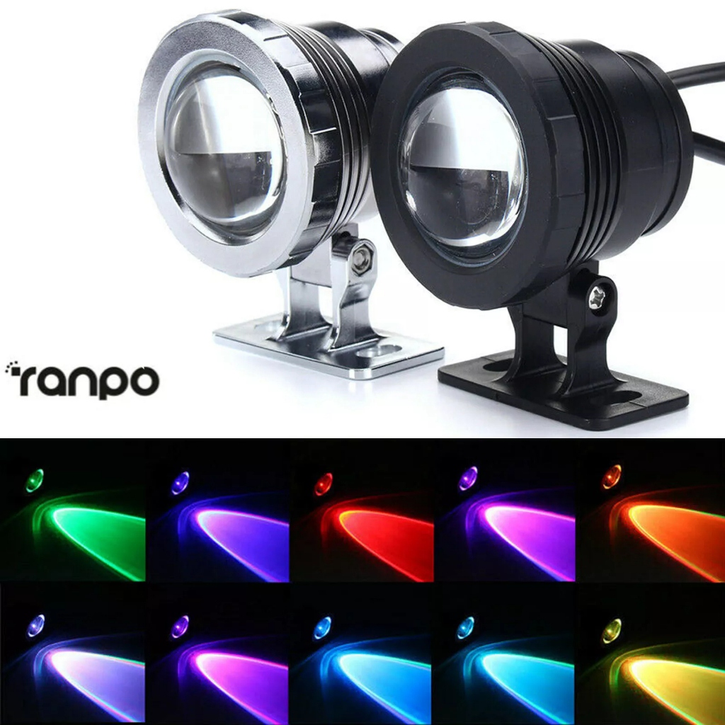 Waterproof RGB LED Flood Light Underwater Fountain Pool Pond Aquarium ...