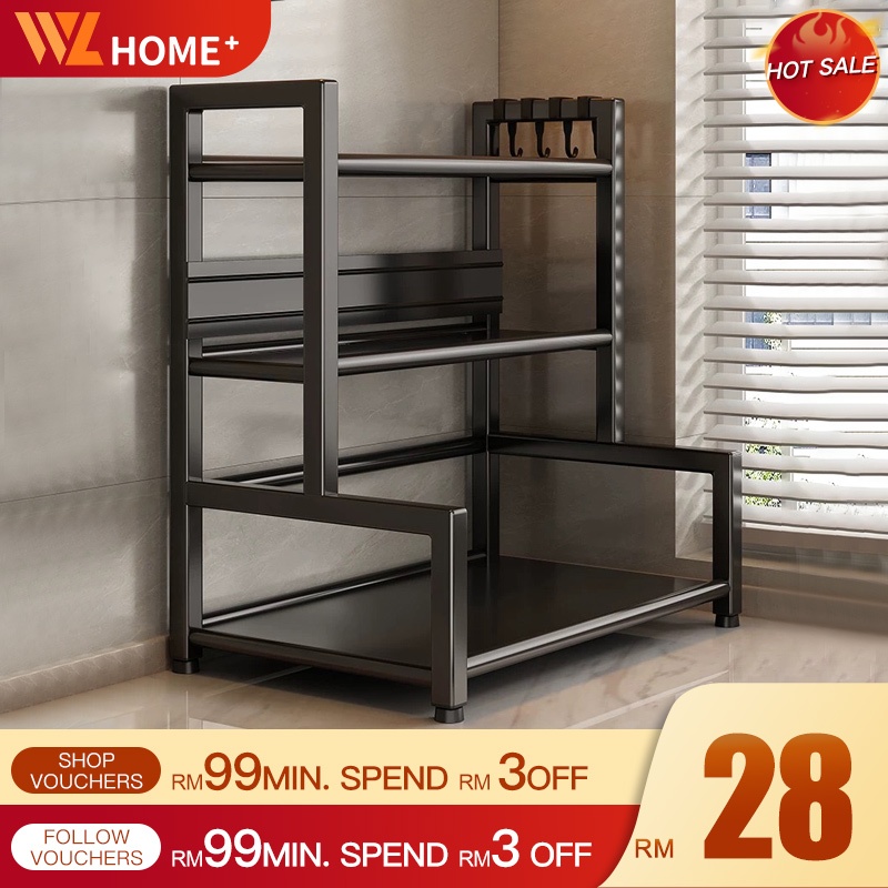 Spice Rack Rak Dapur Rak Rempah Stainless Steel Seasoning Storage Rack ...