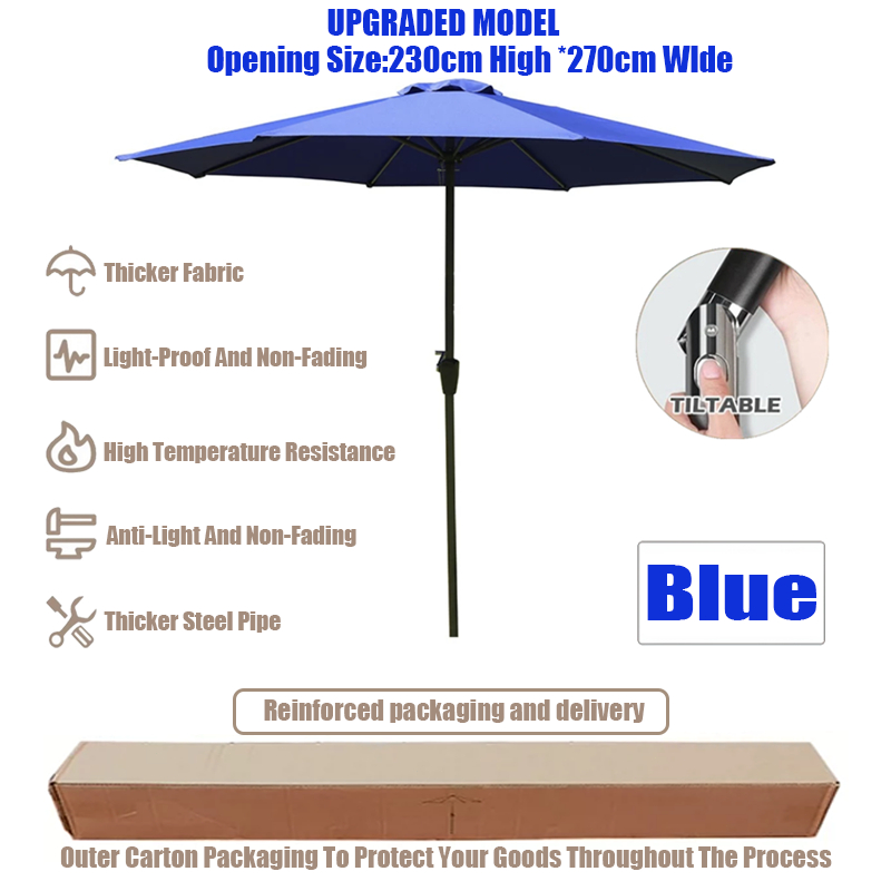 Malaysia Spot Garden Umbrella Outdoor Patio Umbrella Waterproof Uv ...