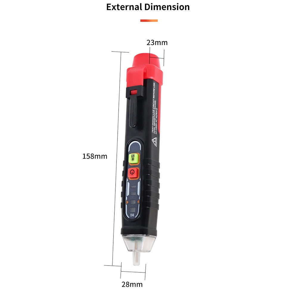 FUZRR Test Pencil Non Contact Voltage Multifunctional Pen Tester Zero ...