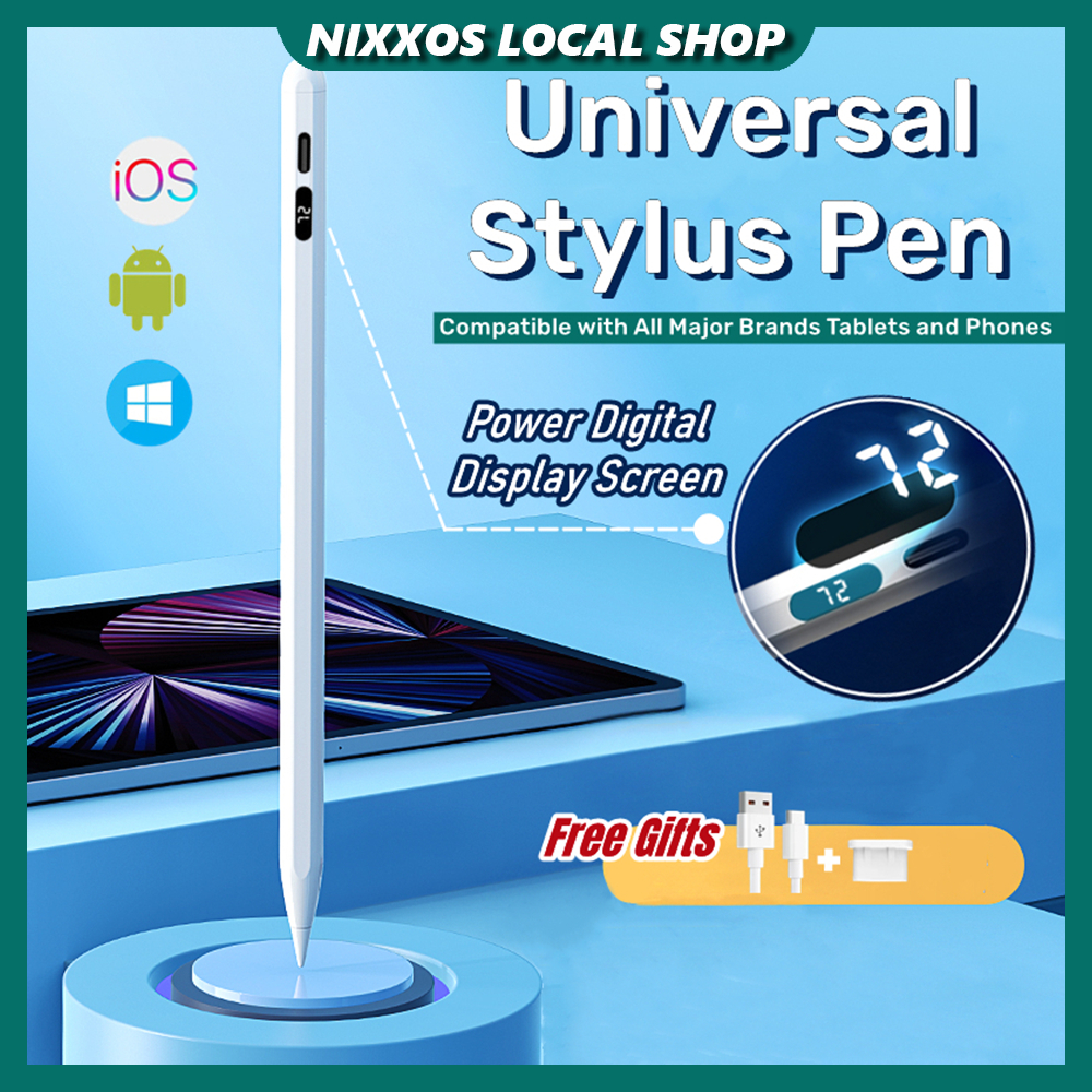 NIXXOS Universal Stylus Pen Touch Screen with Power Display Active For ...