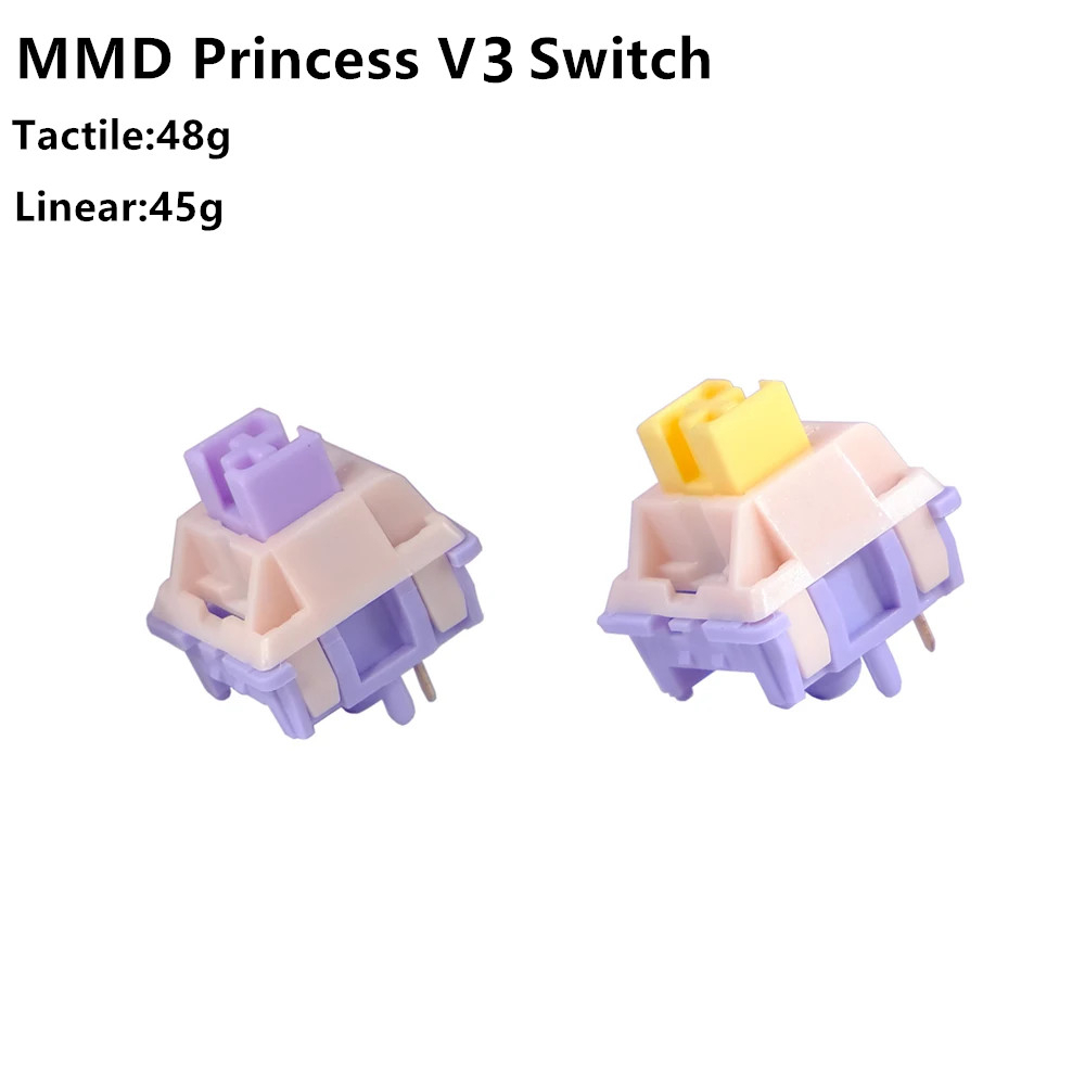 MMD Princess V3 Switch HIFI Mechanical Keyboard KIT Linear Tactile ...