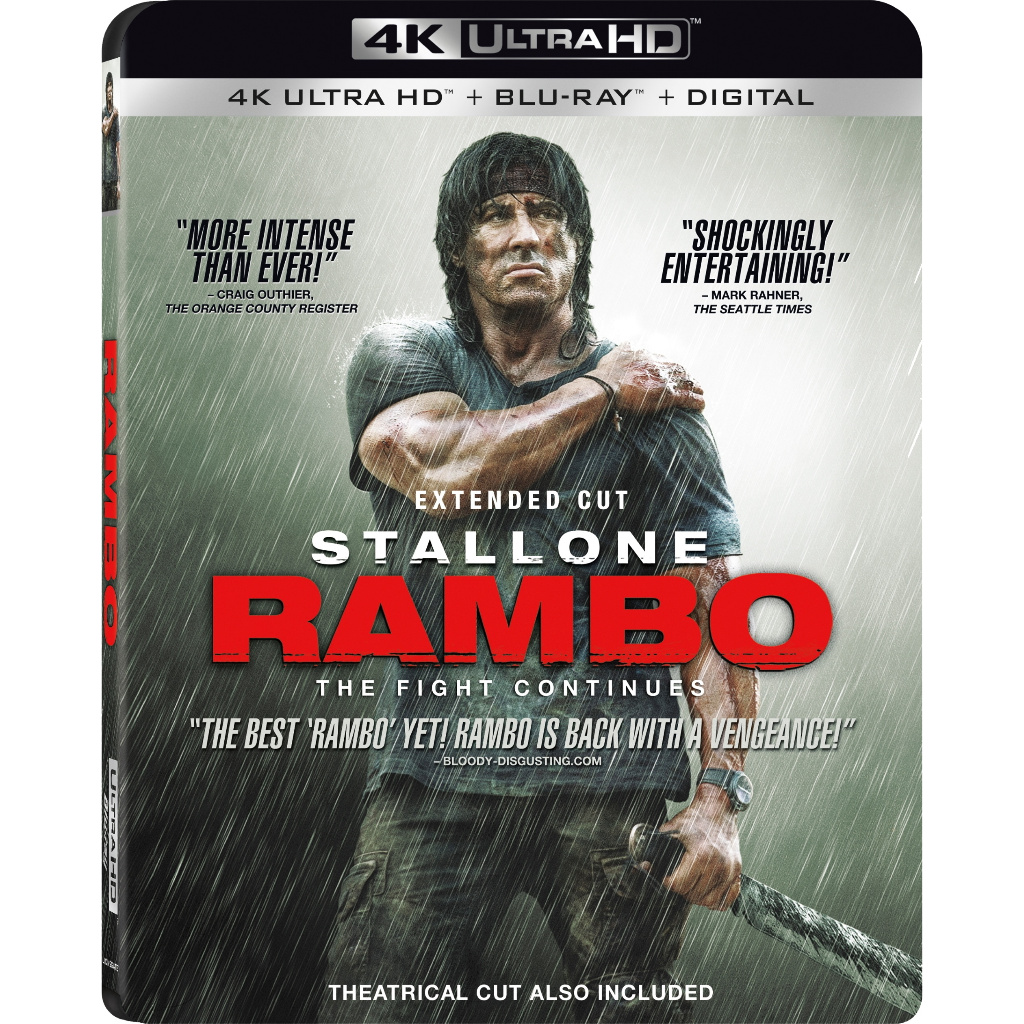 [English][Ready Stock] Blu-ray HD Movie 4K UHD 1080Ps Rambo IV | Shopee ...