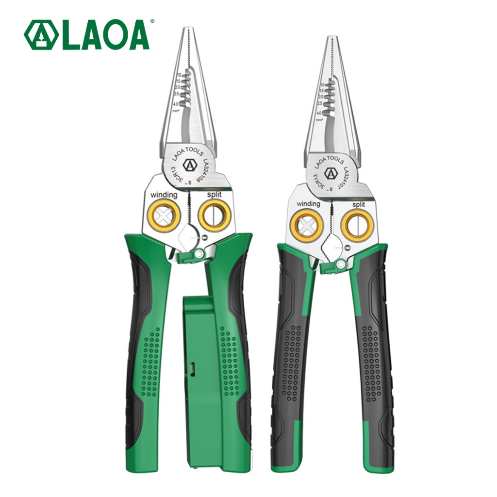 LAOA 8-in-1 Wire Stripping Pliers with Voltage Test, Cutting/Stripping ...