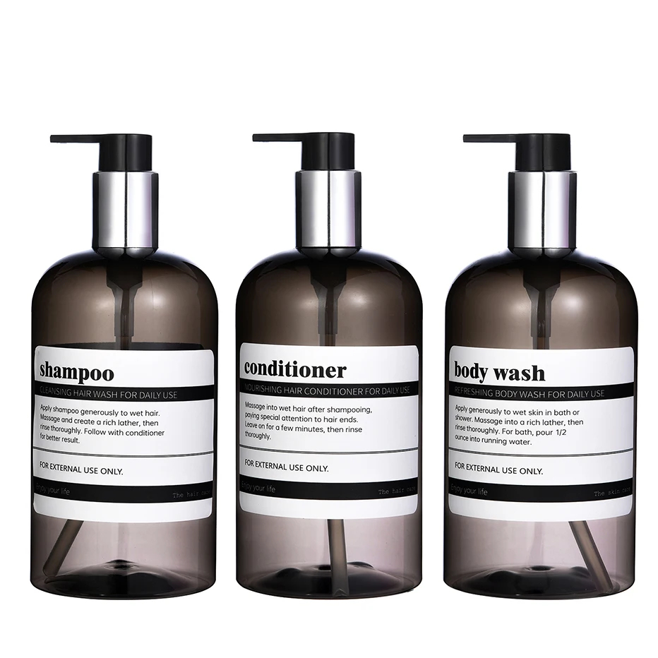 500ML Soap Lotion Container Shampoo Conditioner Body Wash Dispenser ...