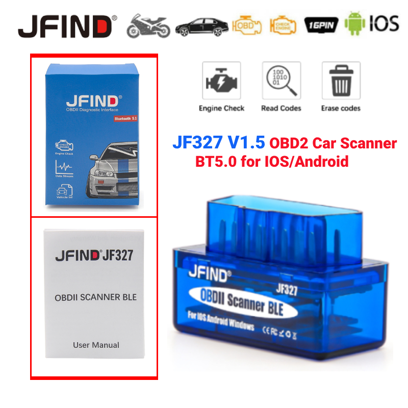 【Malaysia Spot Sale】JFIND JF327 Bluetooth 5.1 for iphone & Android ...