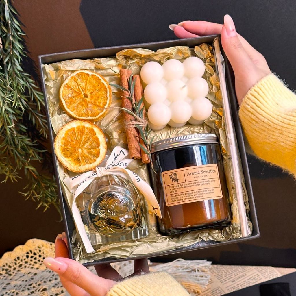 Gift Scented Set Aromatherapy Candle Box Set Ins Aroma Home Fragrance ...