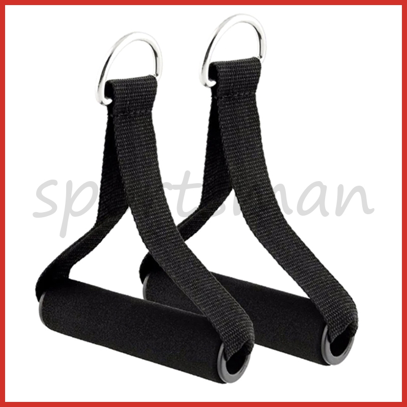 Gym Resistance Bands Handles Anti-slip Grip Strong Nylon Webbing ...