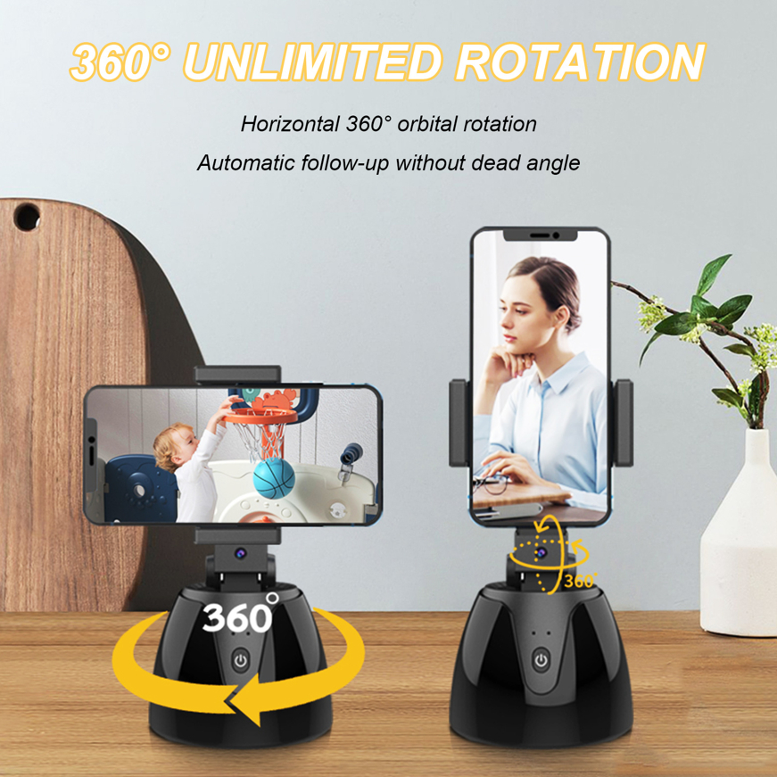 【Ready stock】Auto Face Tracking Phone Holder App Required 360° Rotation ...