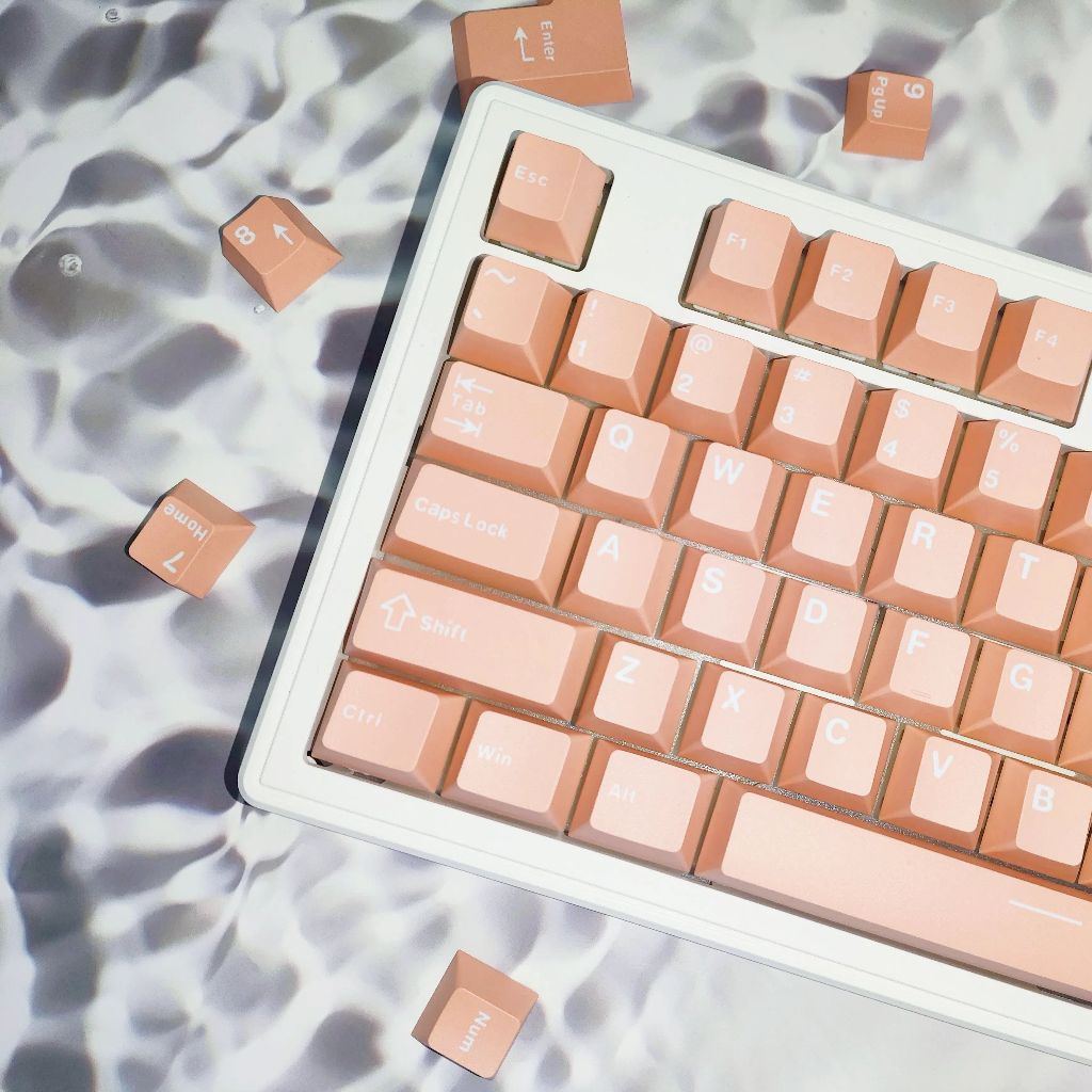 126 Keys PBT Minimalist Style Keycap Set Double Shot Cherry Profile ...