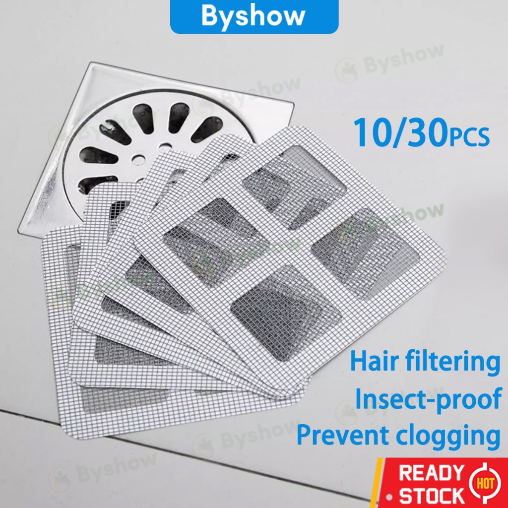 【Byshow】Malaysia In Stock 10/30pcs Disposable Floor Drain Sticker ...