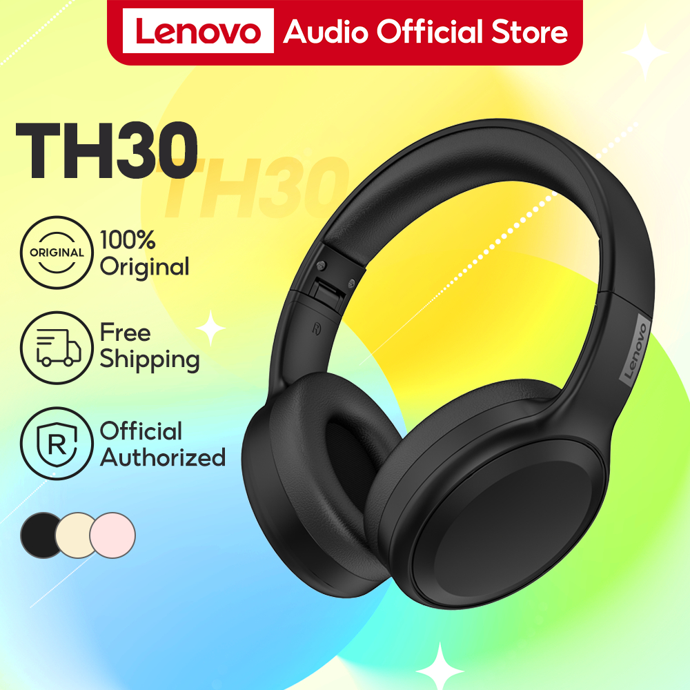 Lenovo TH30 Bluetooth Headphones TWS With HD Stereo Sound HD Music ...