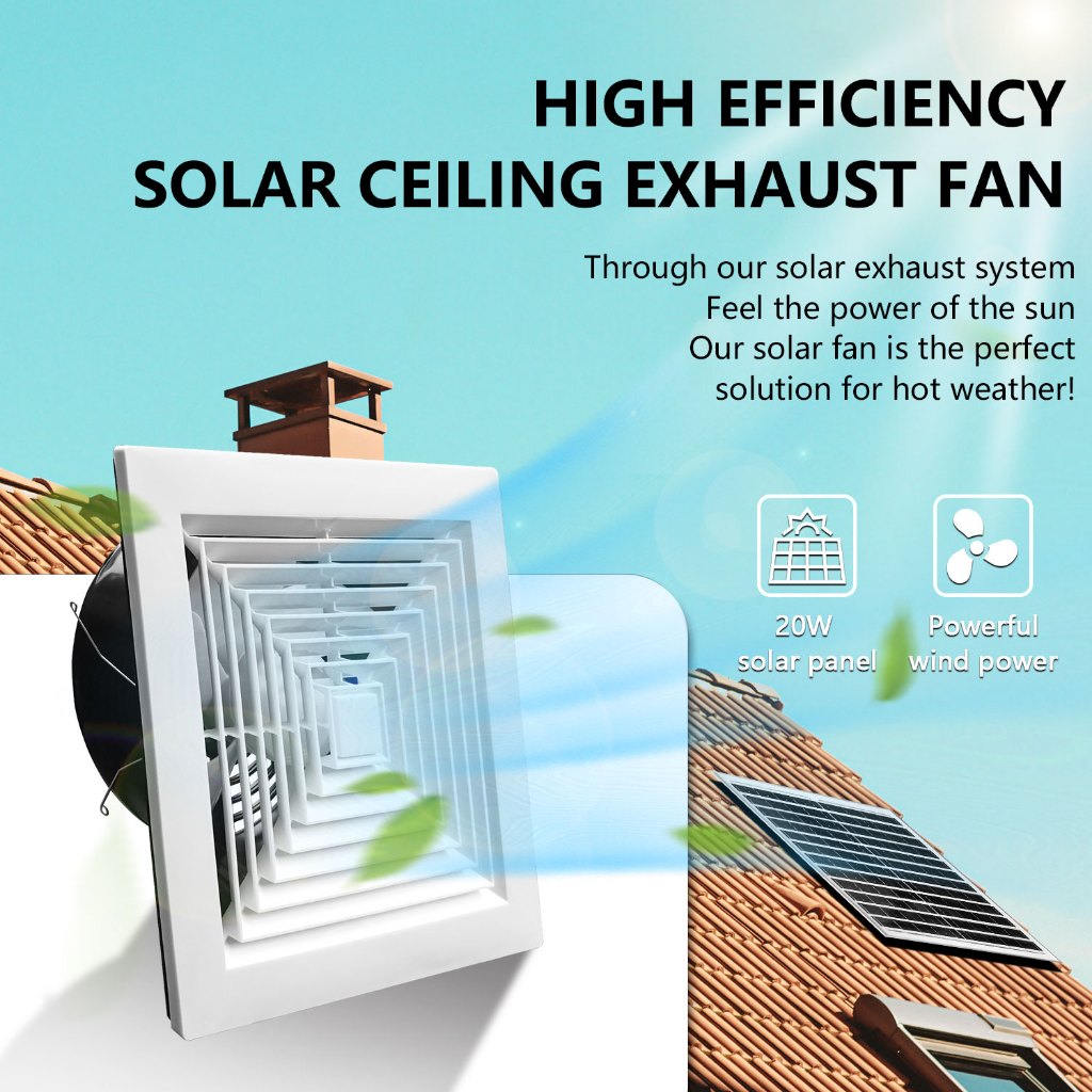 Greenhouse Cooling Cooling Ceiling Exhaust Fan Solar PVC Exhaust