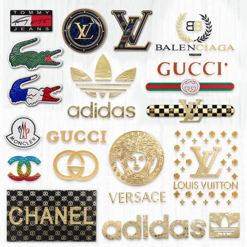 Brand 3D PVC badges clothing accessories Iron on patch cloth stickers ...