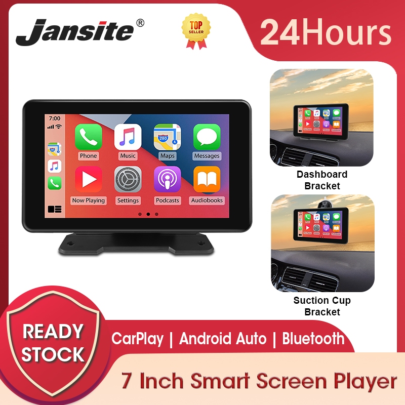 Jansite 7inch Universal Car Radio Wireless 2.5K Carplay Android Auto