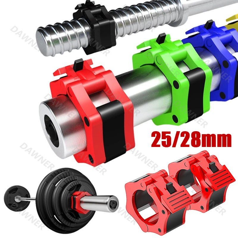 Pro Dumbbell Barbell Bar Clip Collar Barbell Lock Clamp Quick O-Rod ...