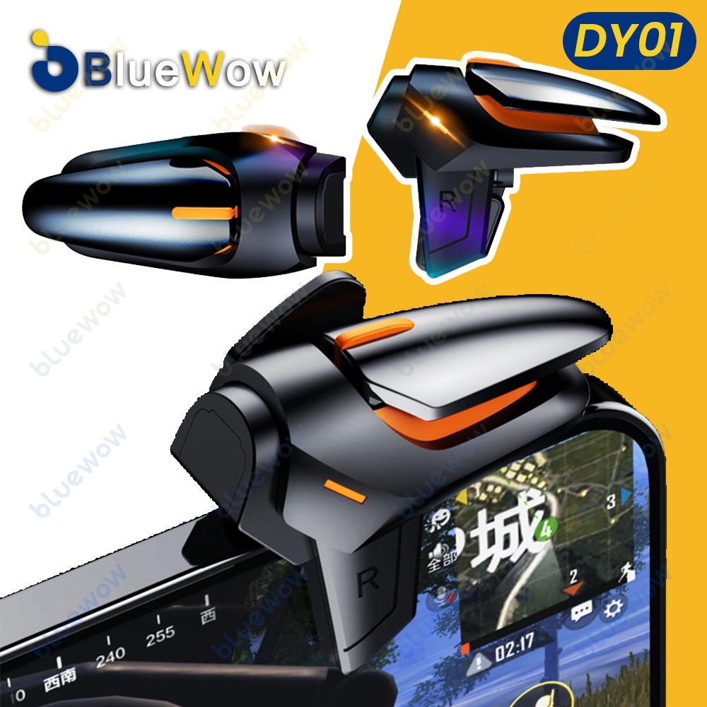 BlueWow DY01 Mobile Phone Game Controller for PUBG Aim Shooting L1R1 ...