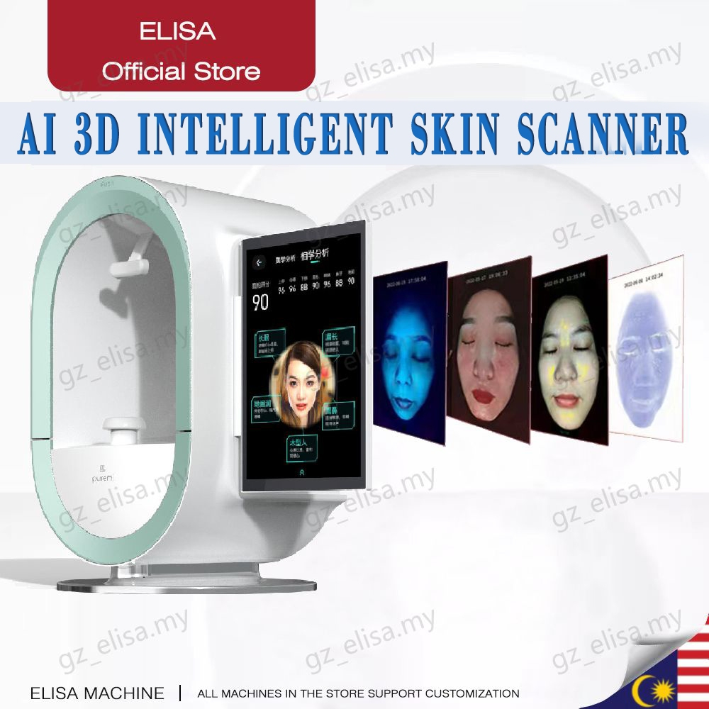 3d Ai Face Skin Diagnostics Analyzer Facial Tester Scanner Magic Face Mirror Facial Skin 1684