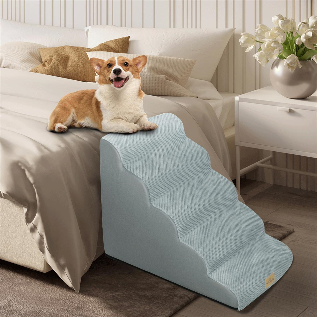 XL Dog Stairs Pet 3/4/5 Steps For Bed Sofa Cats Ladder Ramp with ...