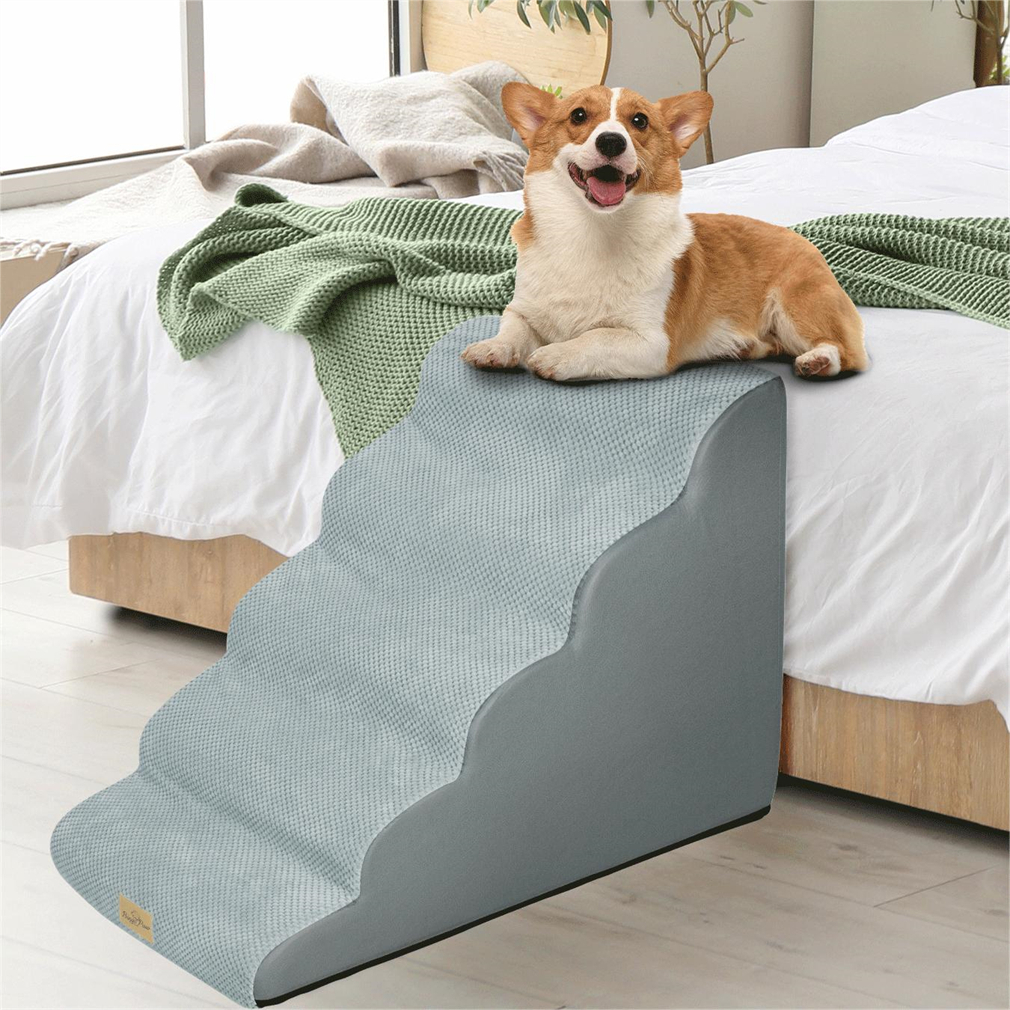XL Dog Stairs Pet 3/4/5 Steps For Bed Sofa Cats Ladder Ramp with ...