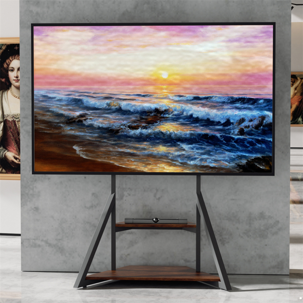 Heavy Duty Universal Floor TV Stand with Bracket Mount Height ...