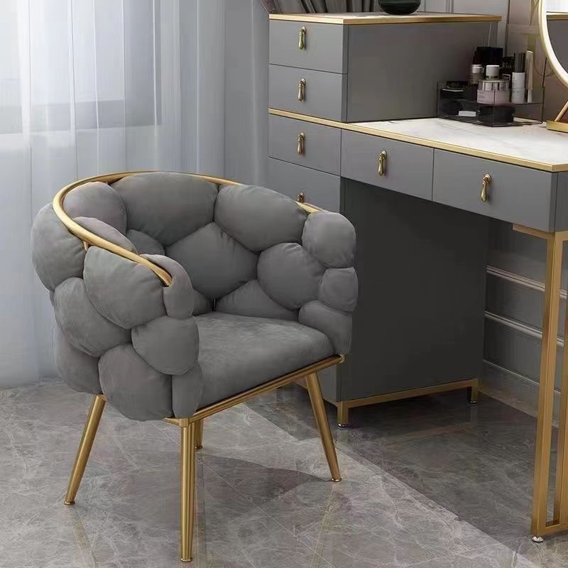 Formwell Leisure Single Sofa Chair Velvet Armchair with Gold Legs ...