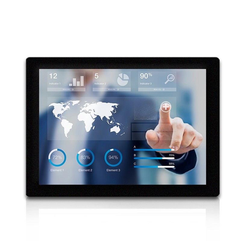 Industrial 17.3 18.5 21.5 23.6 Inch Resistive Touch Screen LCD monitor ...