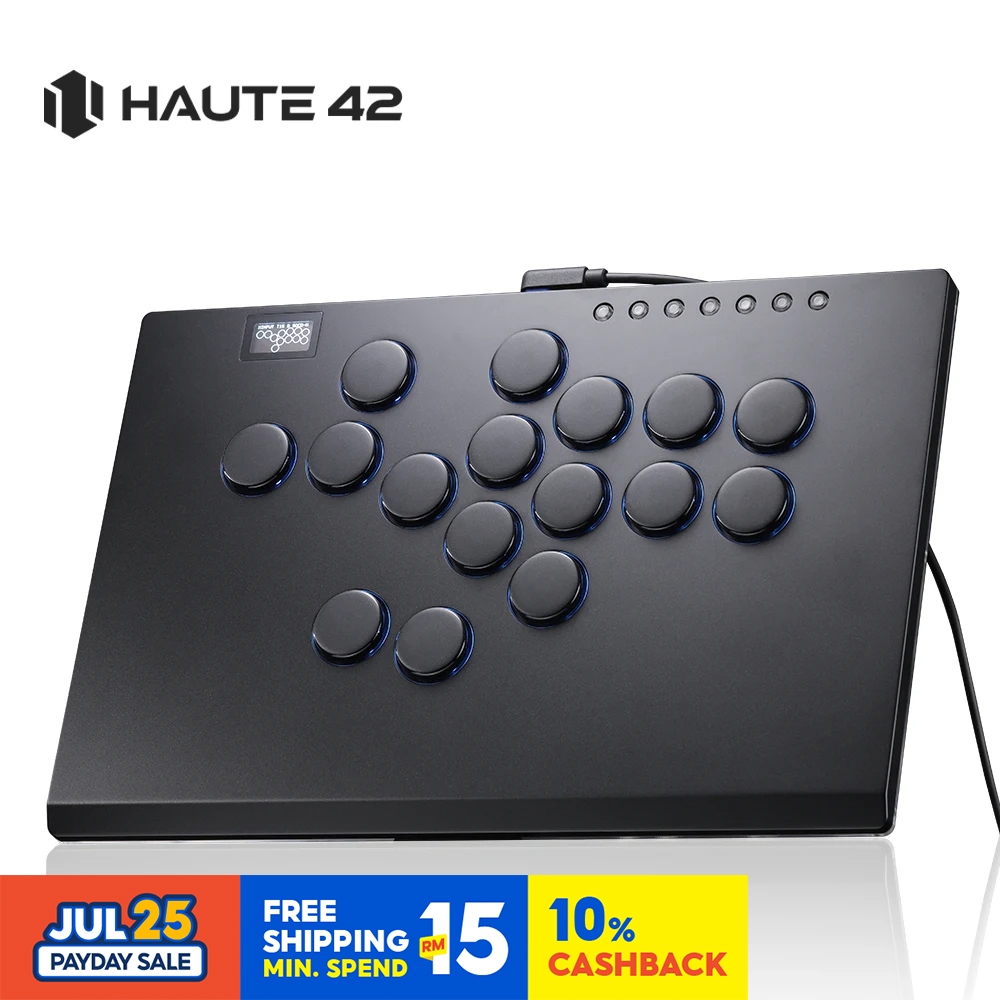 Haute42 Aluminium Alloy joystick Arcade Hitbox Leverless Controller