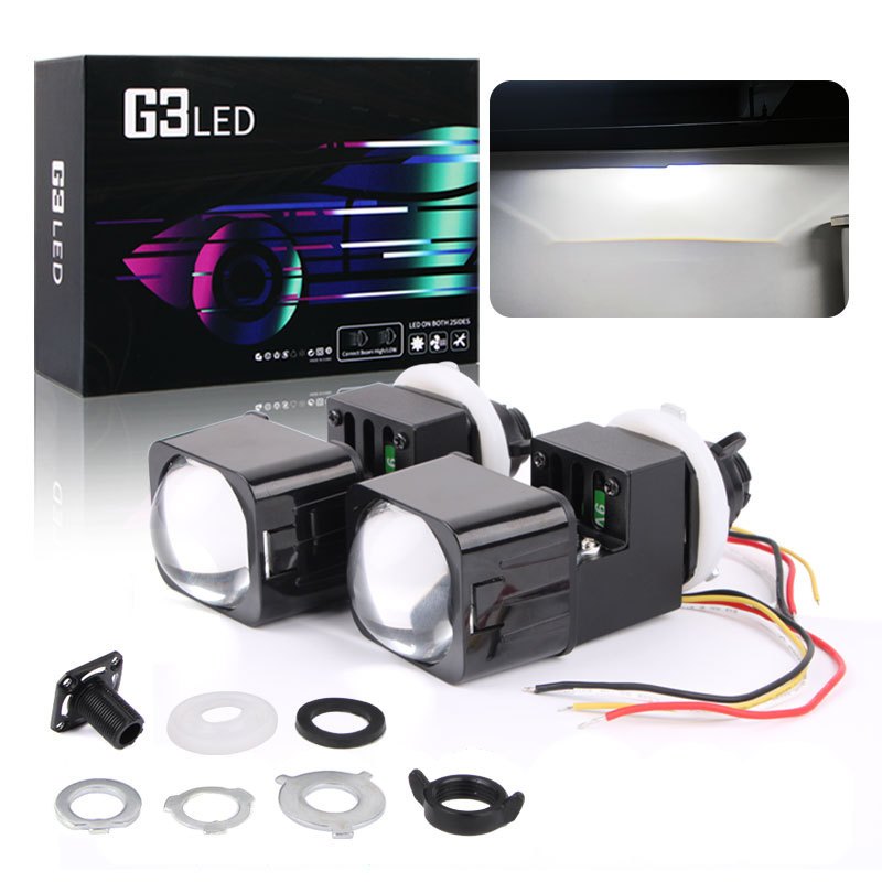 5cm Matrix DualLight Lens Distance Nearly Integrated LED Headlight NonDamaged Installation
