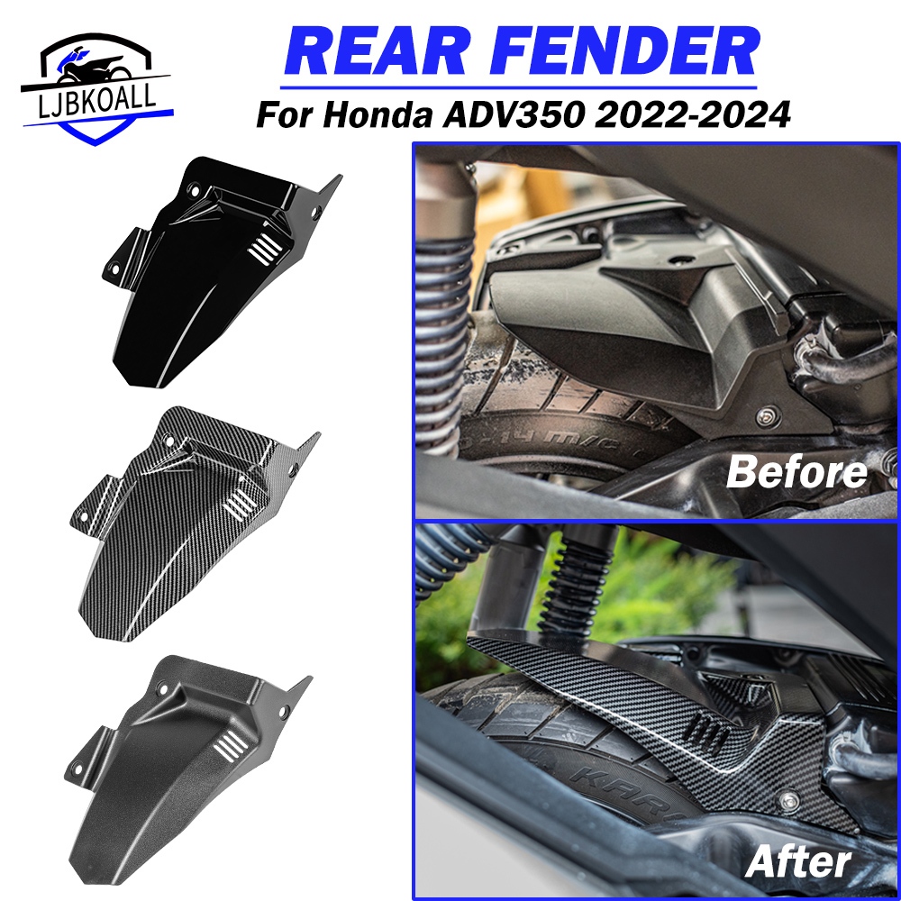 LJBKOALL Motorcycle Rear Tire Fender Mudguard Extender Extension Hugger ...